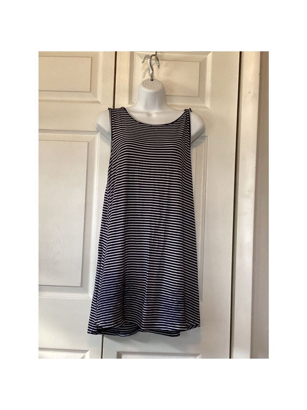 Navy Striped Dress